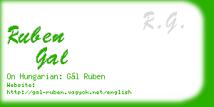 ruben gal business card